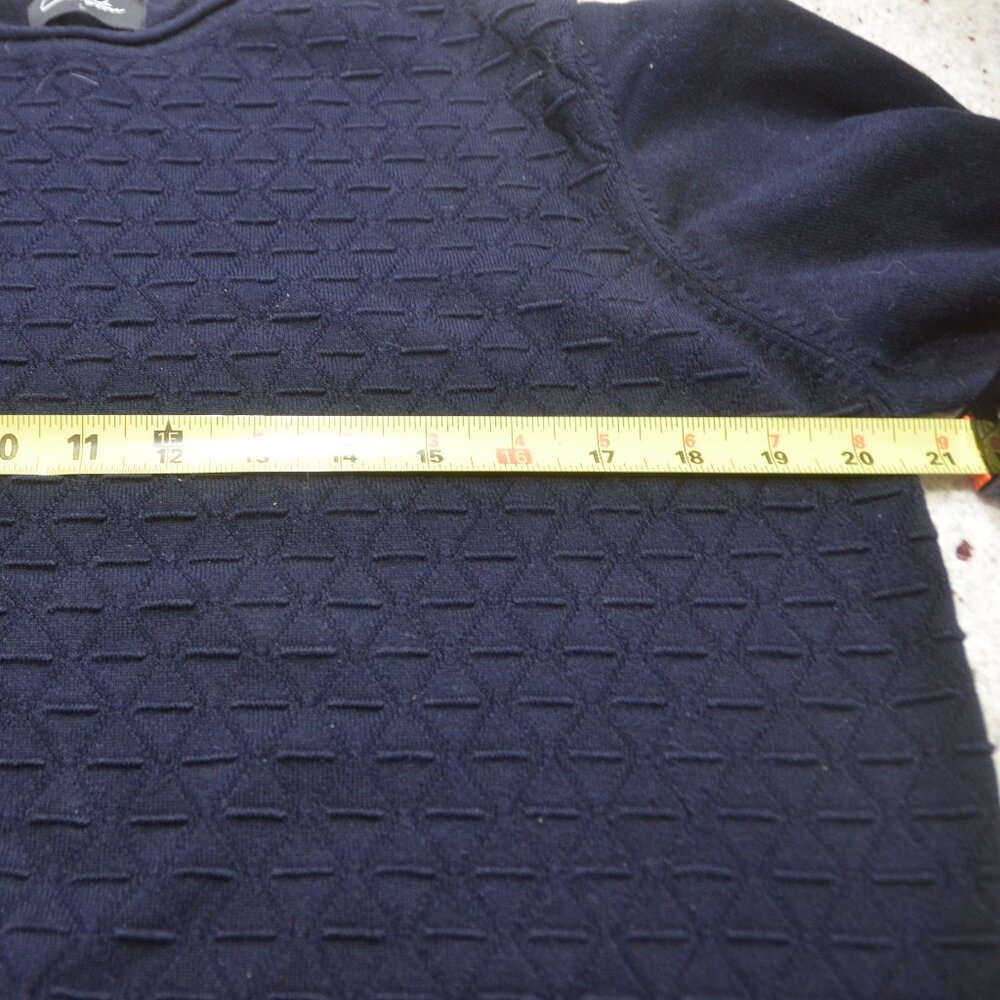 Clayton navy blue crew neck long sleeve size L